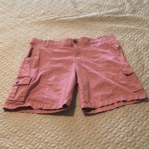 Light purple cargo shorts